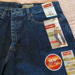 Wrangler Regular Fit Denim Jeans - Dark Blue